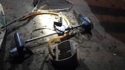 Elektroşok ile balık avlarken yakalanan 2 kişiye 20 bin TL ceza