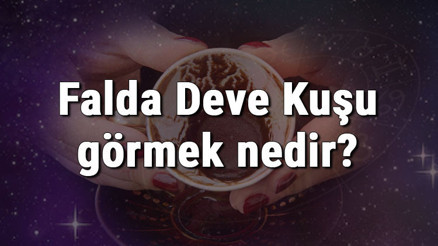 Falda Deve Kuşu görmek nedir Kahve falında deve kuşu görmenin anlamı
