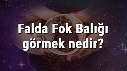 Falda Fok Balığı görmek nedir Kahve falında fok balığı görmenin anlamı