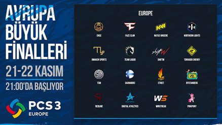 PCS3 Avrupa Büyük Finalleri’nin Son Hafta Sonu Bu Cumartesi Başlıyor