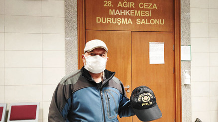 Duruşmada çevik kuvvet şapkasını delil gösterdi