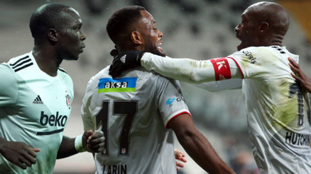 Beşiktaşta golcüler iş başında Aboubakar ve Larin...