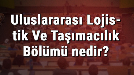 Uluslararası Lojistik Ve Taşımacılık Bölümü nedir ve mezunu ne iş yapar Bölümü olan üniversiteler, dersleri ve iş imkanları