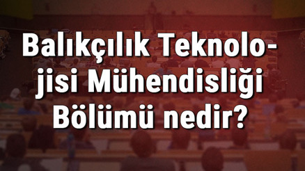 Balıkçılık Teknolojisi Mühendisliği Bölümü nedir ve mezunu ne iş yapar Bölümü olan üniversiteler, dersleri ve iş imkanları Balıkçılık Teknolojisi Mühendisliği Bölümü nedir ve mezunu ne iş yapar Bölümü olan üniversiteler, dersleri ve iş imkanları