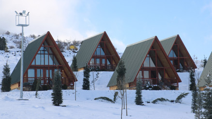 Ne Norveç ne İşveç, burası Sivas... Tam bir kış köyü