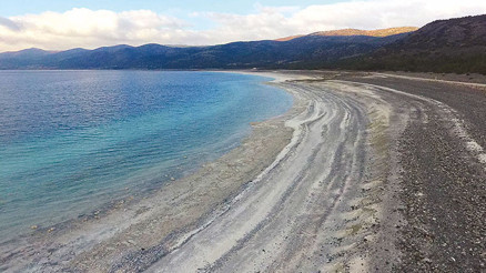 Salda 30 metre çekildi