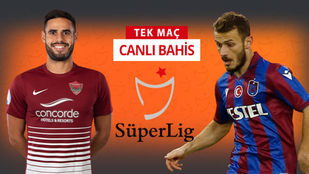 İç sahada yenilgisiz Hatayspor, Avcı ile çıkışa geçen Trabzonspora karşı iddaanın favorisi...