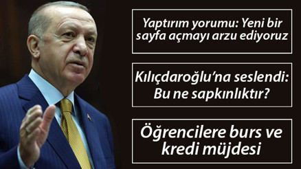 Son dakika haberi: Cumhurbaşkanı Erdoğandan önemli açıklamalar Öğrencilere burs müjdesi, AİHMnin Demirtaş kararı ve diğer detaylar