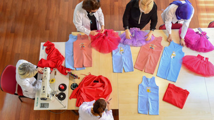 Lösemili çocuklar için renkli telaş