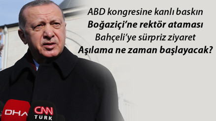 Boğaziçinde rektör ataması, ABDdeki kanlı baskın, ittifak mesajı... Erdoğandan flaş mesajlar