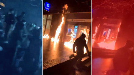 Avrupanın göbeğinde kaos Afrikalı bir genç karakolda öldü... Polis merkezini ateşe verip Kralın aracını taşladılar