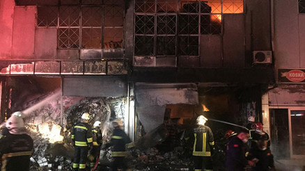 Gaziantepte korkutan depo yangını