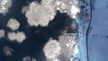 Efteni Gölü buzla kaplandı... Kartpostallık görüntüler ortaya çıktı