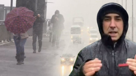 İstanbulda kar yağışı başladı Meteorolojiden peş peşe uyarılar...