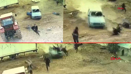 Mardinin Kızıltepe ilçesinde inanılmaz görüntüler Silahlı arazi kavgası dehşeti...