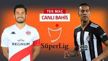 Antalyasporda 6 eksik Beşiktaşın galibiyetine verilen iddaa oranı...