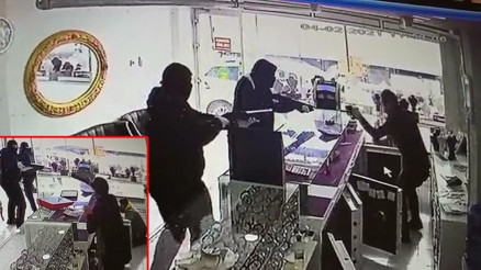Bursada korku dolu anlar Soygun anı görüntülendi