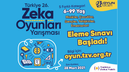 Zeka Oyunları yarışma süreci başladı