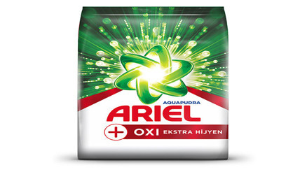 Yeni Ariel Oxi Extra Hijyen, Aquapudra formülüyle gözle görülmeyen kirlerde bile hijyen için derinlemesine temizlik sağlıyor Yeni Ariel Oxi Extra Hijyen, Aquapudra formülüyle gözle görülmeyen kirlerde bile hijyen için derinlemesine temizlik sağlıyor