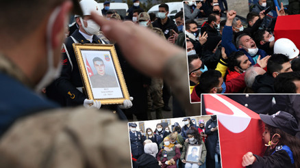 Gara şehitlerine acı veda