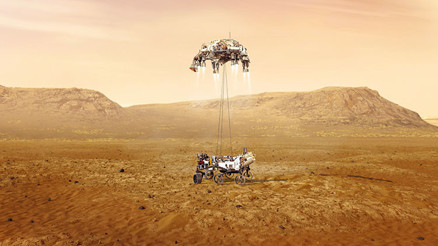 Azim Mars toprağında Mars’a böyle indi... Azim Mars toprağında Mars’a böyle indi...