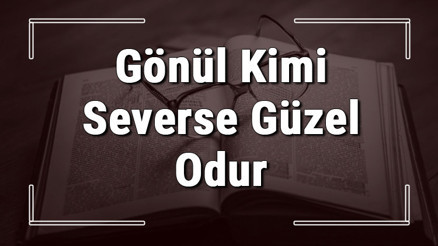 Gönül Kimi Severse Güzel Odur atasözünün anlamı ve örnek cümle İçinde Kullanımı (TDK)