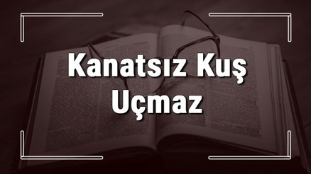 Kanatsız Kuş Uçmaz atasözünün anlamı ve örnek cümle içinde kullanımı (TDK)