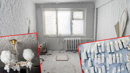 Hava sıcaklığı eksi 50’ye düştü, herkes kaçtı İnanılmaz görüntüler…