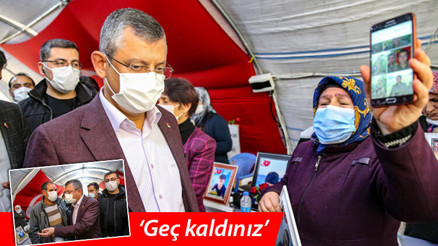 Evlat nöbetindeki ailelerden CHP heyetine tepki