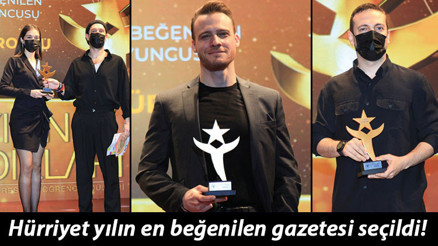 2020 ’Yılın Yıldızları Ödülleri’ sahiplerini buldu... Hürriyet yılın en beğenilen gazetesi oldu 2020 ’Yılın Yıldızları Ödülleri’ sahiplerini buldu... Hürriyet yılın en beğenilen gazetesi oldu