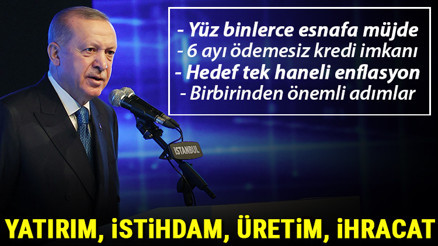 Son dakika: Cumhurbaşkanı Erdoğan açıkladı Esnafa vergi müjdesi, tek haneli enflasyon... İşte önemli Ekonomik Reformlar