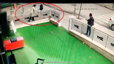 Ankarada gebe kediye şiddet kamerada