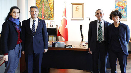 Prof. Dr. Şahin ve eşi, Büyükelçi Aydın’ı ziyaret etti