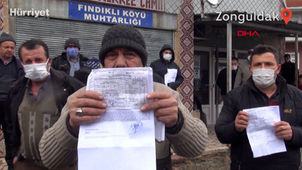 Muhtar alt yapı çalışması için köylüleri icraya verdi