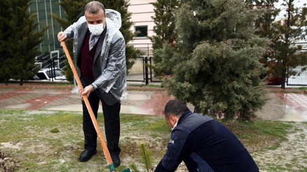 Sağlıkçıların anıları fidanlarla yaşayacak