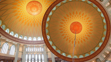 4 yıldır süren çalışmalarda sona gelindi Taksim Camiinin içi ilk kez görüntülendi