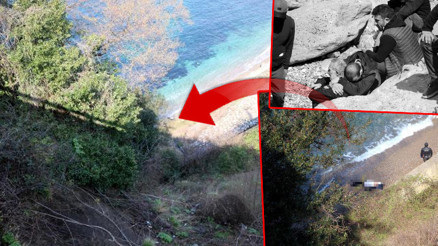 Zonguldakta feci olay Otomobil 200 metreden denize uçtu... Kahreden haber