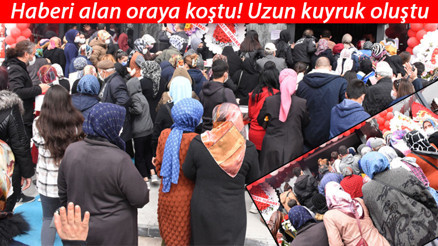 Sivasta market açılışında izdiham Valilik hemen devreye girdi