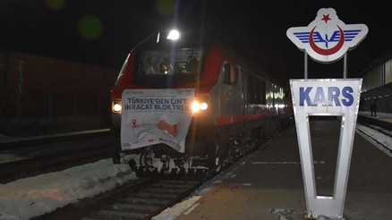 Çine ikinci bor madeni yüklü tren yola çıktı Çine ikinci bor madeni yüklü tren yola çıktı