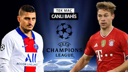 Münihte kazanan PSG, büyük bir avantaja sahip 3-2nin rövanşında Bayerne verilen iddaa oranı...