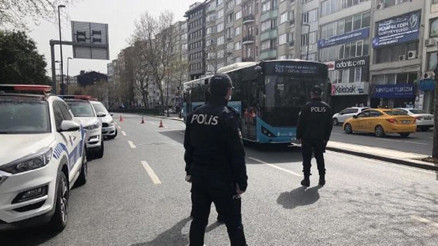 Şişli Harbiyede koronavirüs denetimi