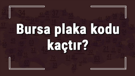 Bursa plaka kodu kaçtır Bursa ve ilçelerinin plaka harfleri Bursa plaka kodu kaçtır Bursa ve ilçelerinin plaka harfleri