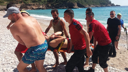 Muğlada talihsiz olay Ukraynalı turist için ekipler seferber oldu