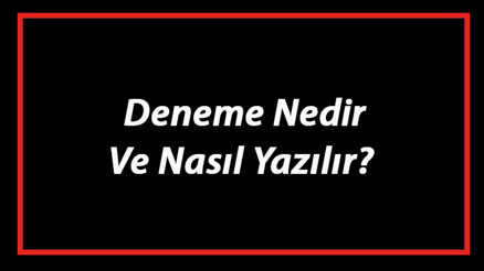 Deneme Nedir Ve Nasıl Yazılır Deneme Yazım Kuralları Ve Örnekleri