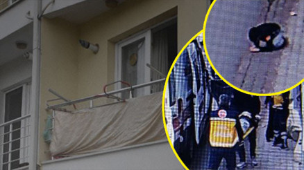 Balkondan sarkan çocuk kaldırıma düştü; o anlar kamerada