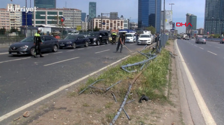 Beşiktaşta kazada makas iddiası: 4 yaralı 11 araç hasar gördü
