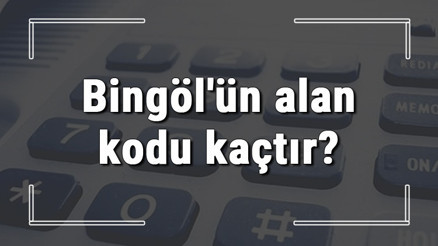 Bingölün alan kodu kaçtır Bingöl telefon kodu hakkında bilgi