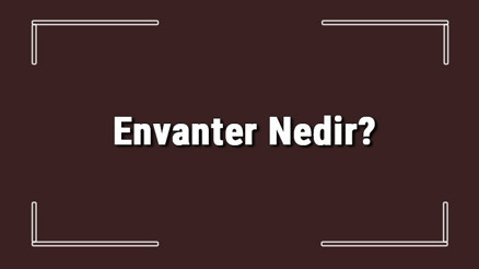 Envanter Nedir Envanter Tanımı, Envanter Çıkarma İle Envanter Çıkarma Aşamaları Envanter Nedir Envanter Tanımı, Envanter Çıkarma İle Envanter Çıkarma Aşamaları