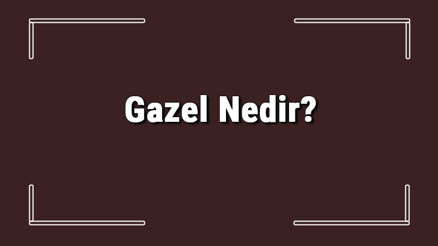 Gazel Nedir Gazel Türleri, Örnekleri Ve Özellikleri Hakkında Bilgi Gazel Nedir Gazel Türleri, Örnekleri Ve Özellikleri Hakkında Bilgi