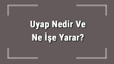 Uyap Nedir Ve Ne İşe Yarar Uyap Nasıl Ve Kimler Kullanır